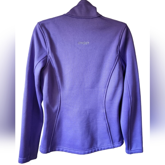 Spyder Jacket Coat Sweater Fleece Endure Core Full Zip Ski Activewear Purple M - Picture 6 of 10